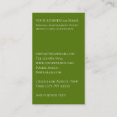 Golf instructeur trainer coach klassen club visitekaartje (Achterkant)