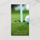 Golf instructeur trainer coach klassen club visitekaartje (Voorkant)