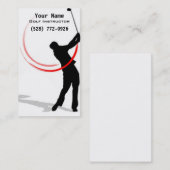 Golf-instructie Visitekaartje (Voorkant / Achterkant)