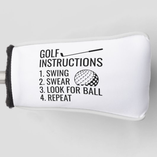 Golf Instructies Golfheadcover (Voorkant)