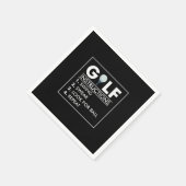 Golf Instructies Swing Swear Kijk Ball Herhalen Servet (Hoek)