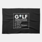 Golf Instructies Swing Swear Kijk Ball Herhalen Theedoek (Horizontaal)