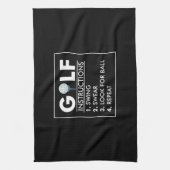 Golf Instructies Swing Swear Kijk Ball Herhalen Theedoek (Verticaal)