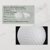 Golf Instructor Appointkaarten Afsprakenkaartje (Voorkant / Achterkant)