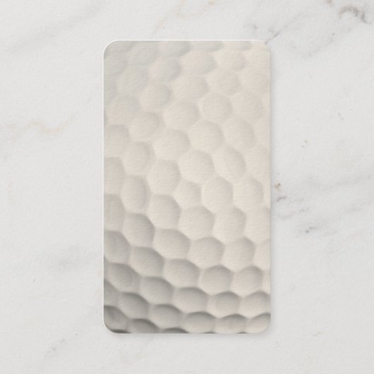 Golf Instructor | Beroepsbeoefenaars Visitekaartje (Achterkant)