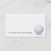 Golf Instructor | Beste club Visitekaartje (Achterkant)