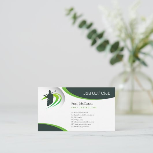 Golf Instructor | Beste sport Visitekaartje (Staand voorkant)