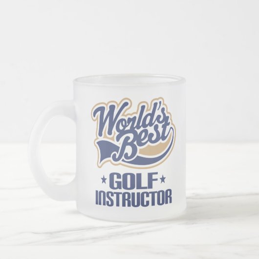 Golf Instructor Gift Matglas Koffiemok (Links)