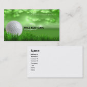 Golf Instructor Golf Ball Visitekaartje (Voorkant / Achterkant)