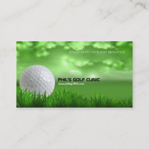Golf Instructor Golf Ball Visitekaartje