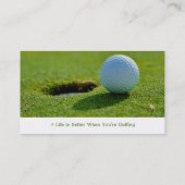 Golf Instructor Green Grass | Beste sport Visitekaartje (Achterkant)