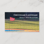 Golf Instructor Hole in een golfbaan Golf Sport Visitekaartje (Voorkant)