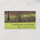 Golf Instructor Hole in een golfbaan Golf Sport Visitekaartje (Voorkant)