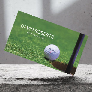 Golf Instructor Hole in One Professional Sport Visitekaartje