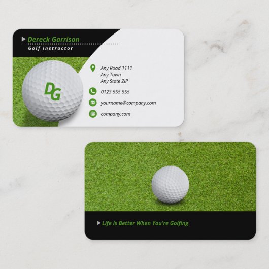 Golf Instructor | Meestersport Visitekaartje (Voorkant / Achterkant)
