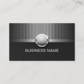 Golf Instructor Modern Metal Professional Sport Visitekaartje (Voorkant)