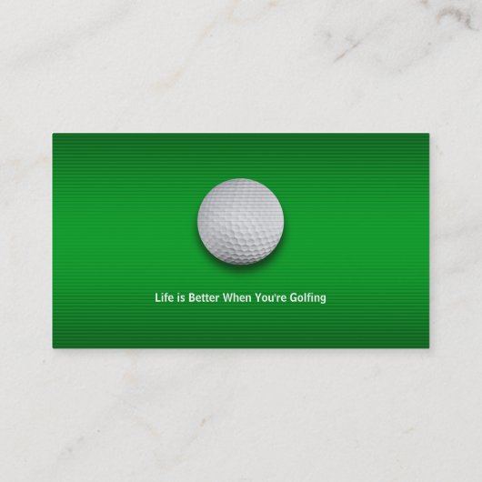 Golf Instructor | Perfecte sport Visitekaartje (Achterkant)