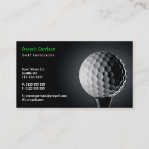 Golf Instructor   Perfecte sport Visitekaartje