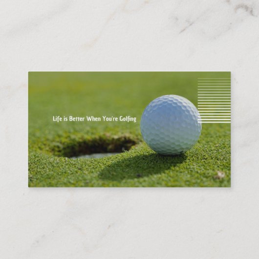 Golf Instructor | Perfecte sport Visitekaartje (Achterkant)