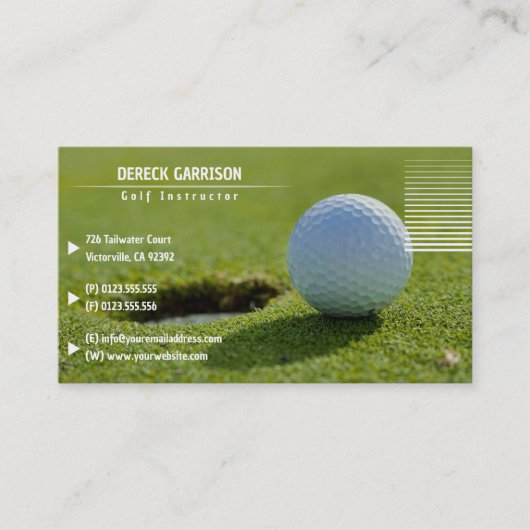 Golf Instructor | Perfecte sport Visitekaartje (Voorkant)