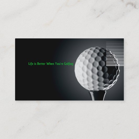 Golf Instructor | Perfecte sport Visitekaartje (Achterkant)