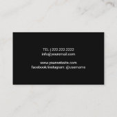 Golf Instructor Pro Golf Swing Coach Visitekaartje (Achterkant)