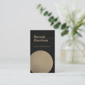 Golf Instructor | Professional Golf Lessons Gold Visitekaartje (Staand voorkant)