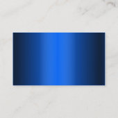 Golf Instructor Professional Royal Blue Metal Visitekaartje (Achterkant)