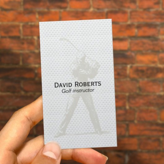 Golf Instructor Professional Visitekaartje