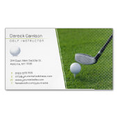 Golf Instructor | Professionele leraar Magnetisch Visitekaartje (Voorkant)