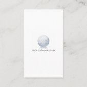 Golf Instructor | Professionele leraar Visitekaartje (Achterkant)