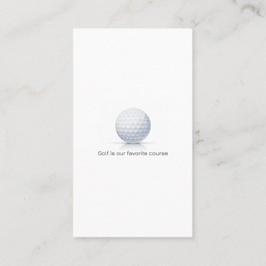 Golf Instructor | Professionele leraar Visitekaartje (Achterkant)