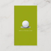 Golf Instructor | Professionele leraar Visitekaartje (Achterkant)