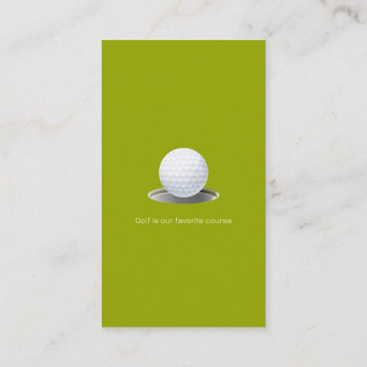 Golf Instructor | Professionele leraar Visitekaartje (Achterkant)