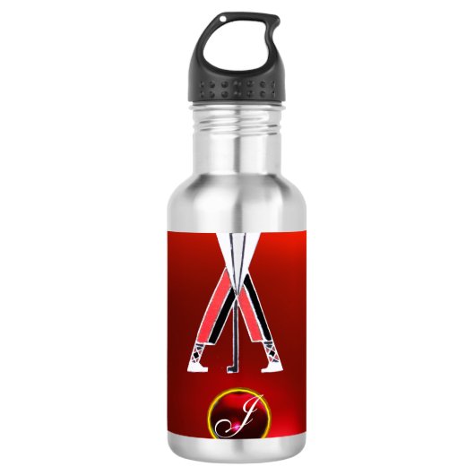 GOLF INSTRUCTOR RED RUBY MONOGRAM WATERFLES (Voorkant)