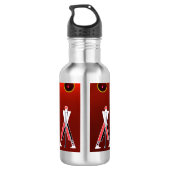 GOLF INSTRUCTOR RED RUBY MONOGRAM WATERFLES  (Achterkant)