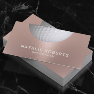 Golf Instructor Roos Gold Professional Sport Visitekaartje
