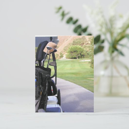 Golf Invitation Briefkaart (Staand voorkant)