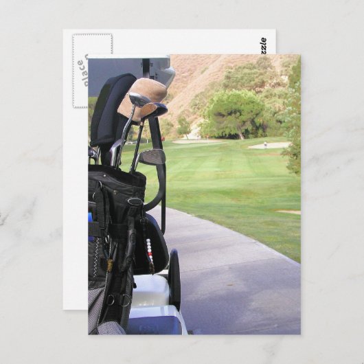 Golf Invitation Briefkaart (Voorkant / Achterkant)