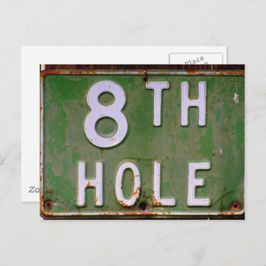 Golf Invitation Briefkaart (Voorkant / Achterkant)