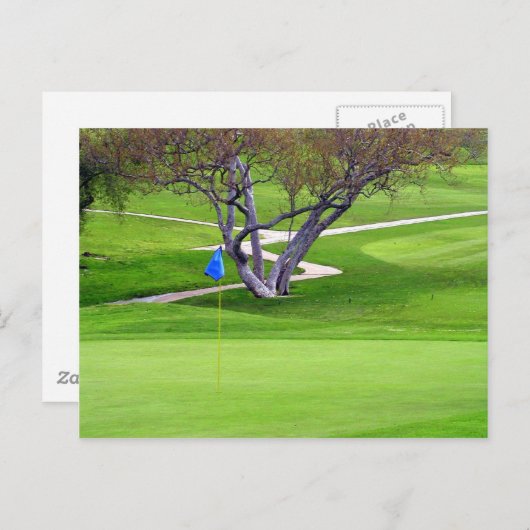 Golf Invitation Briefkaart (Voorkant / Achterkant)