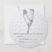 Golf Invitation Golfer Kaart (Voorkant)