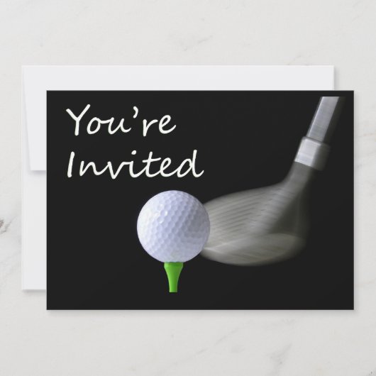 Golf Invitation Kaart (Voorkant)