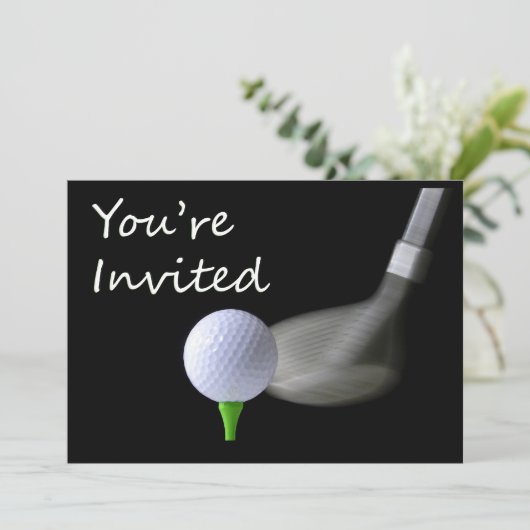 Golf Invitation Kaart (Staand voorkant)