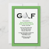 Golf Invitation Kaart (Voorkant)