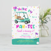 Golf Invitation Kaart (Staand voorkant)