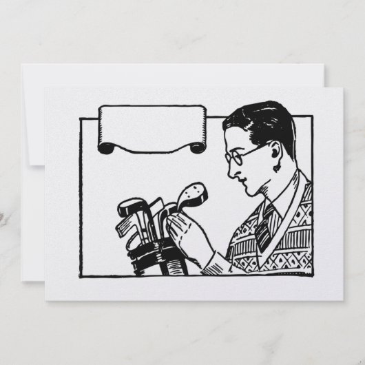 Golf Invitation Kaart (Voorkant)