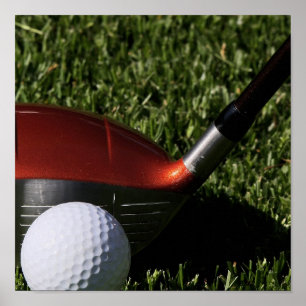 Golf Iron and Ball Print