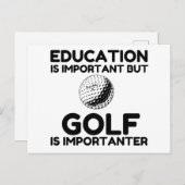 GOLF IS BELANGRIJKER BRIEFKAART (Voorkant / Achterkant)
