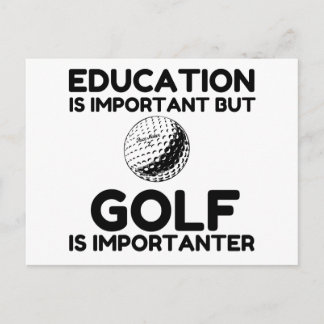 GOLF IS BELANGRIJKER BRIEFKAART